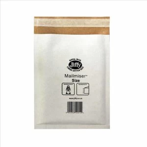 Image of Jiffy Mailmiser Size 7 Protective Envelopes Bubble lined 340x445mm White 1 x Pack of 50 Envelopes