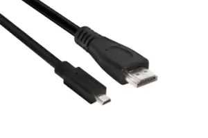 image of CLUB3D Micro HDMI to HDMI 2.0 4K60Hz Cable 1M / 3.28ft