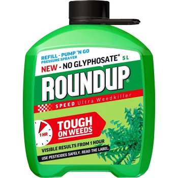 Image of Roundup Speed Ultra Ready To Use Pump N Go Weedkiller Refill - 5L