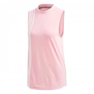 Image of adidas Must Haves 3 Stripe Tank Top Ladies - Glory Pink/Wht