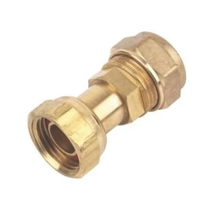 Image of Plumbsure Compression Straight tap connector Dia15mm