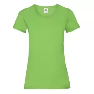 Image of Fruit Of The Loom Ladies/Womens Lady-Fit Valueweight Short Sleeve T-Shirt (Pack Of 5) (2XL) (Lime)