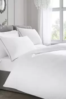 image of 'Premium 200TC Plain Dye' Hotel Quality 100% Percale Cotton Duvet Cover Set