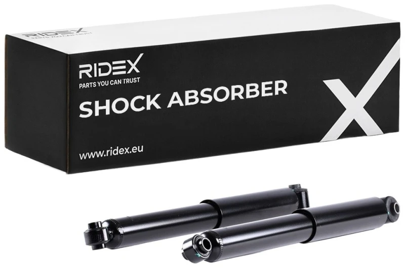Image of RIDEX 854S2234 Shock absorber Rear Axle, Gas Pressure, Twin-Tube, Telescopic Shock Absorber, Bottom eye Shock Absorber (854)