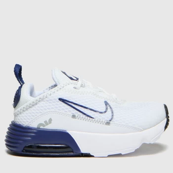 Image of Nike White & Navy Air Max 2090 Trainers Toddler