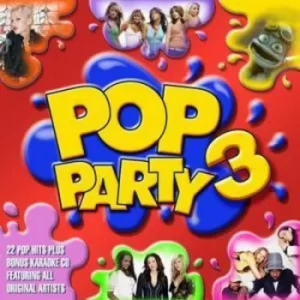 Image of Pop Party 3 plus Karaoke Cd by Various Artists CD Album