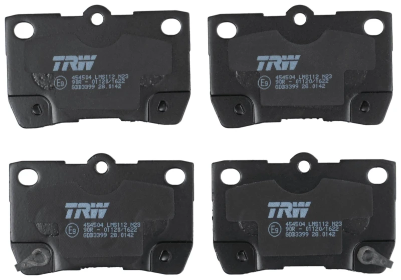 Image of TRW GDB3399 Brake pad set with acoustic wear warning Brake Pad Set,disc brake (402)