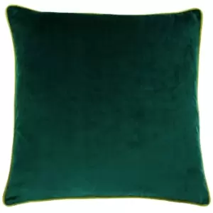 Image of Meridian Velvet Cushion Emerald/Moss