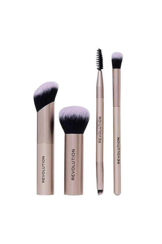 Image of Revolution Womens On The Glow Travel Brush Set Multicolor Female