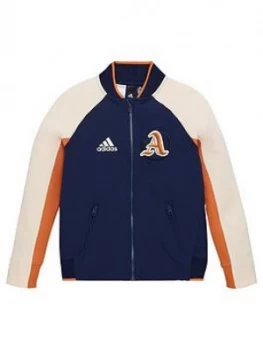Image of Boys, adidas VRCT Jacket - Navy, Size 5-6 Years