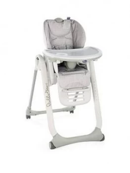 image of Chicco Polly 2 Start Highchair - Happy Silver, One Colour