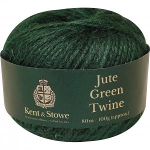 Kent and Stowe Jute Garden Twine Green 80m