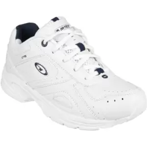 Image of Hi-Tec Girls XT115 Lace Up Breathable Perforated Sports Trainer White