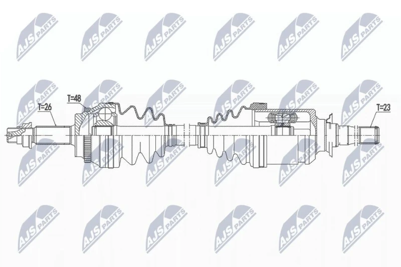 Image of NTY Drive shaft NTY NPW-TY-133