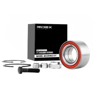 Image of RIDEX Wheel bearing kit Front axle both sides 654W0101 Wheel hub bearing,Wheel bearing AUDI,PORSCHE,SAAB,80 (89, 89Q, 8A, B3)