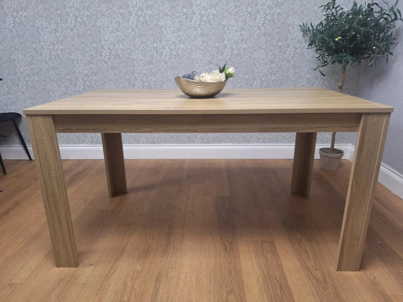 Image of KOSY KOALA KOSY KOALA Dining Table Beige Wood Kitchen Place for 6 Seats, Dining Table Only (Beige H 75 x L 140 x W 80 cm) Beige One Size Unisex 506071