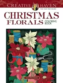 Image of Creative Haven Christmas Florals Coloring Book