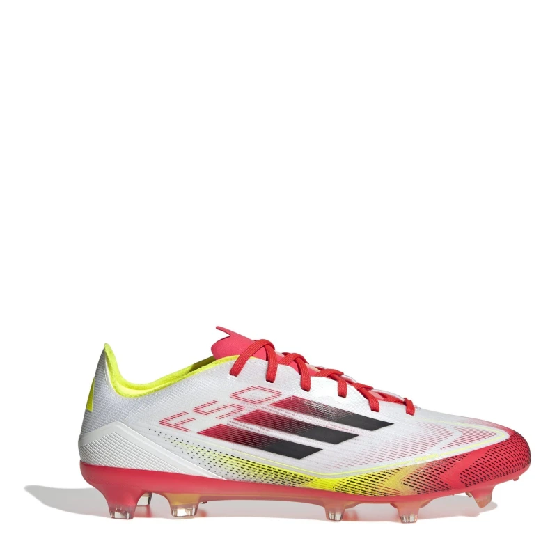 Image of adidas F50 Pro Firm Ground Football Boots White/Red male 6.5 (40)