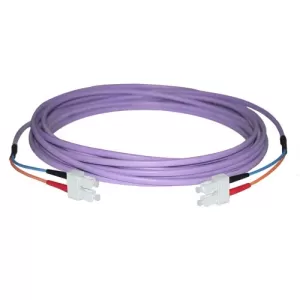 image of 10m Fibre Duplex Om3 50 125 Lcst Purple