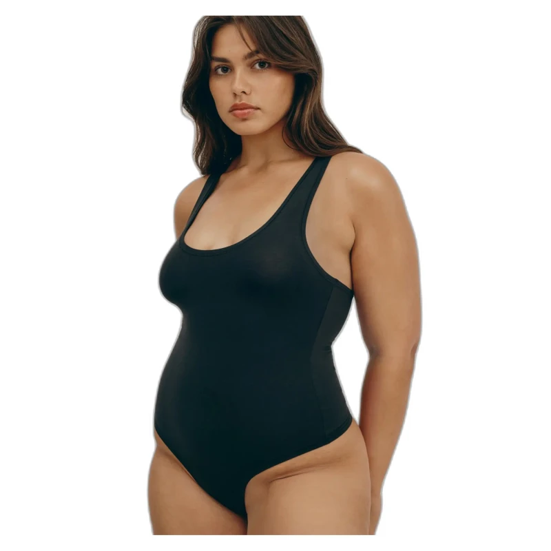 Image of Organic Basics Womens bodysuit Organic Basics Flex Noir Female S