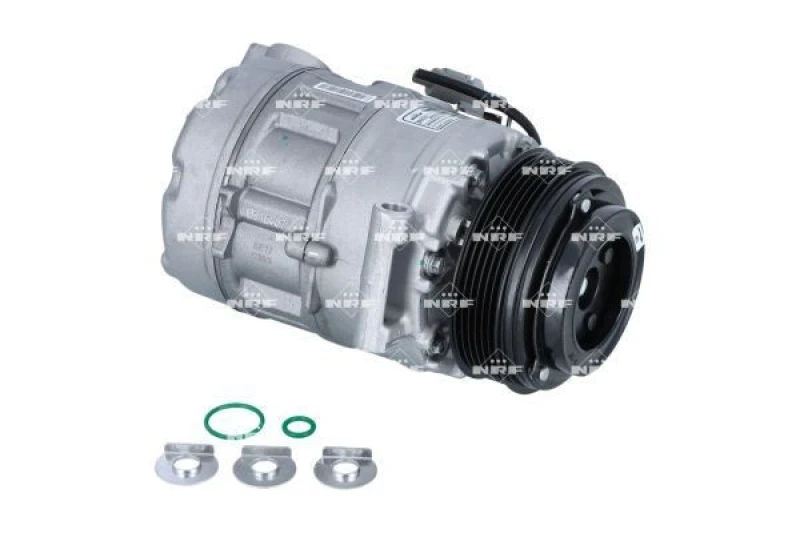 Image of NRF 32832 AC Compressor EASY FIT PAG 46, Refrigerant: R1234yf, with seal ring Compressor,air conditioning (447)