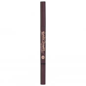 image of Holika Holika Wonder Drawing 24HR Auto Eyebrow Pencil 0.05g (Various Shades) - 02 Dark Brown