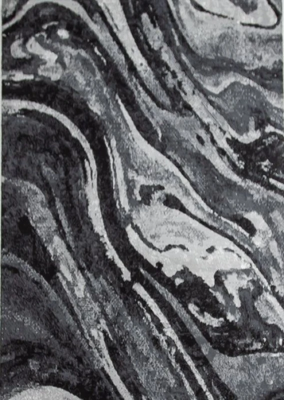 Image of Rugstyle Balletto Heatset Paint Rug in Black Size: 120cm x 170cm Black Unisex 120cm x 170 cm