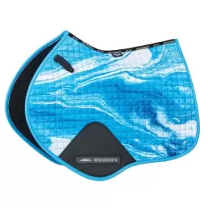 Image of Weatherbeeta Prime Marble Jump Saddle Pad - Blue