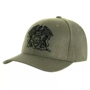 Image of Queen - Black Classic Crest Mens Baseball Cap - Sand