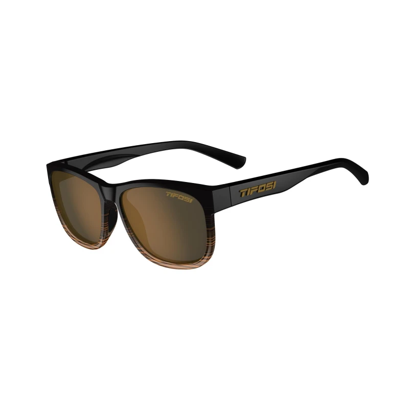 Image of Tifosi Swank XL Single Polarised Lens Sunglasses Brown Fade unisex One Size