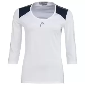 Image of Head Club three quarterSleeve T Shirt Womens - White