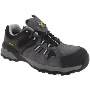 Image of Grafters Mens Fully Composite Non-Metal Safety Trainer Shoes (38 EUR) (Grey/Black) - Grey/Black