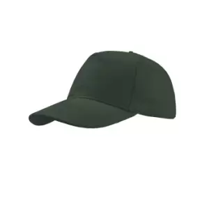 Image of Atlantis Liberty Five Buckle Heavy Brush Cotton 5 Panel Cap (One Size) (Green)