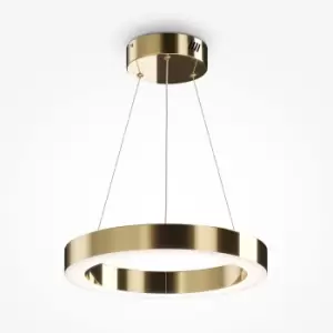 Maytoni Saturno Modern Integrated LED Pendant Ceiling Light Brass, 2500lm, 4000K