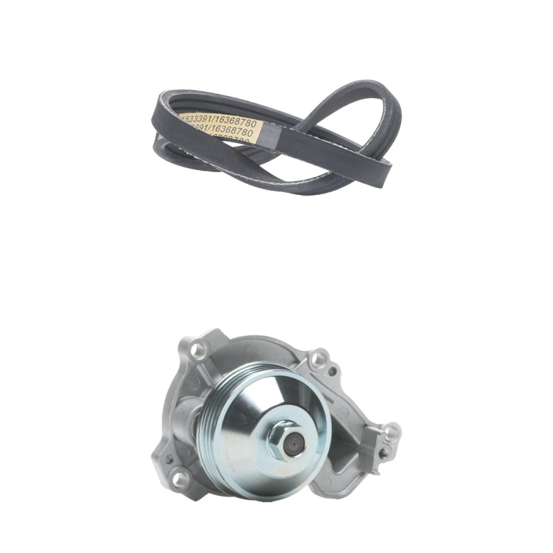 Image of RIDEX 4172P0136 Water Pump + V-Ribbed Belt Kit Water Pump + V-Ribbed Belt Kit (4172)