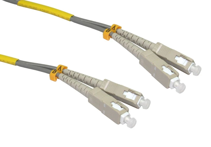 Image of Cables Direct 3m OM1 Fibre Optic Cable, SC - SC (Multi-Mode)