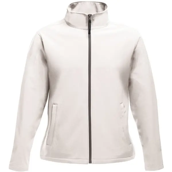 image of Professional ABLAZE Printable Softshell Jacket womens Fleece jacket in White. Sizes available:UK 10,UK 12,UK 14,UK 16,UK 18,UK 20