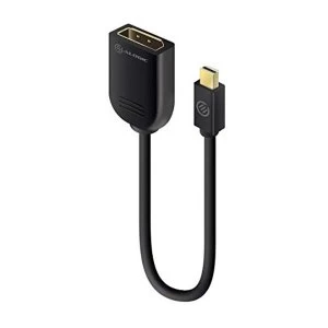 image of ALOGIC 15CM Mini DisplayPort to DisplayPort Adapter Male to Female with 4K Support