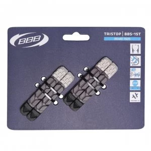 image of BBB TriStop BBS-15T Brake Pads - Blk/Gry/Wht