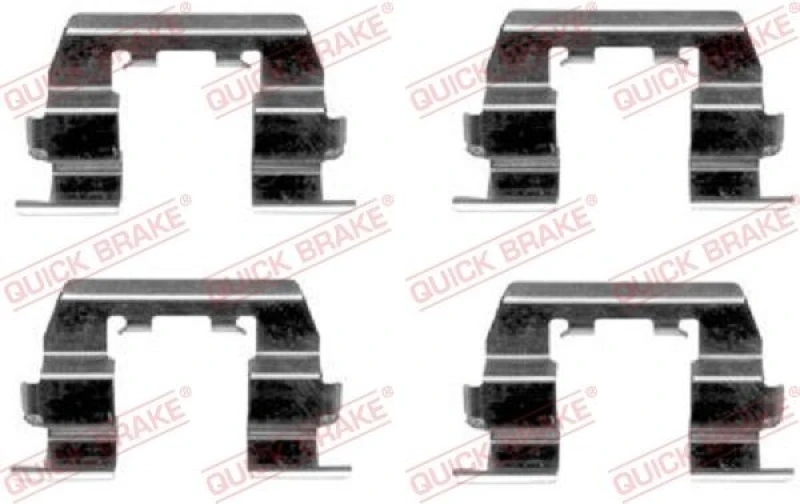 Image of QUICK BRAKE Brake pad fitting kit QUICK BRAKE 109-1669
