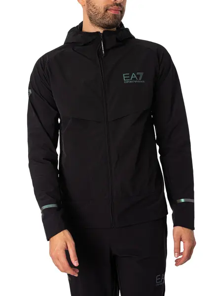 Image of EA7 Logo Lightweight Jacket Black L