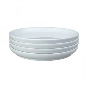 Image of Intro Stone White Set Of 4 Medium Coupe Plate
