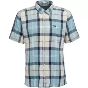Image of Barbour Croft S/S Summer Shirt - Blue
