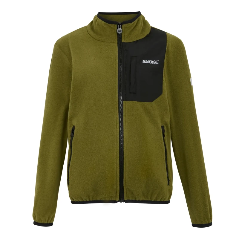 Image of Children's zipped fleece Regatta Frankie Vert Male 3/4 ans