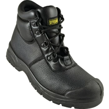 Image of S1P SRC Black Chukka Safety Boots - Size 5 - Sitesafe
