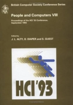 Image of People and Computers Viii by J. L. Alty Paperback