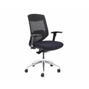 image of TC Office Vogue Mesh Back Task Chair with Chrome Base, Black