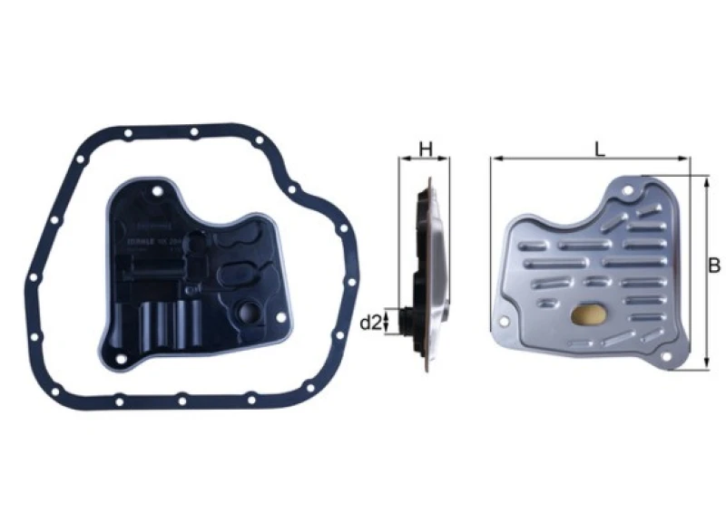 Image of Automatic transmission filter kit MAHLE HX 284D