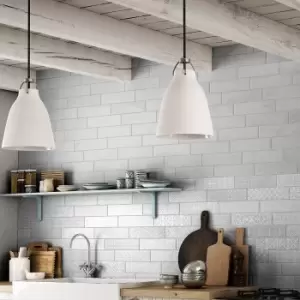Image of Marquis Bricktrend Grey Porcelain Tile - 81.5 x 331.5mm