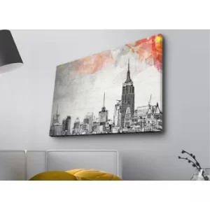 Image of 4570MDACT-020 Multicolor Decorative LED Lighted Canvas Painting